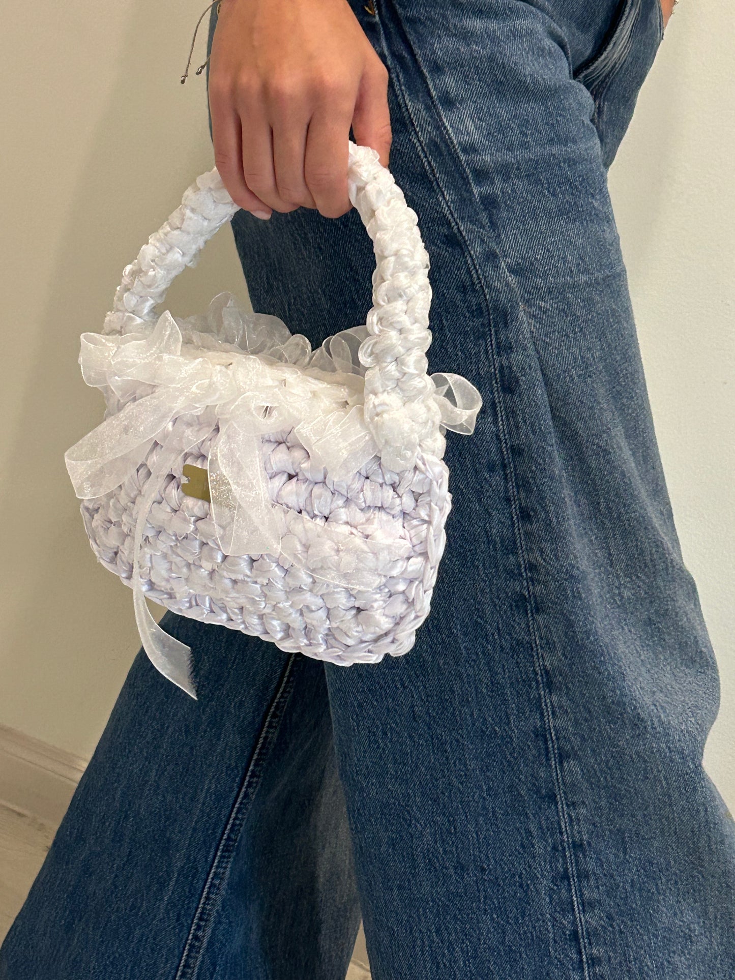 D.PUIN Handmade Crochet Bag – Bridal Ivory