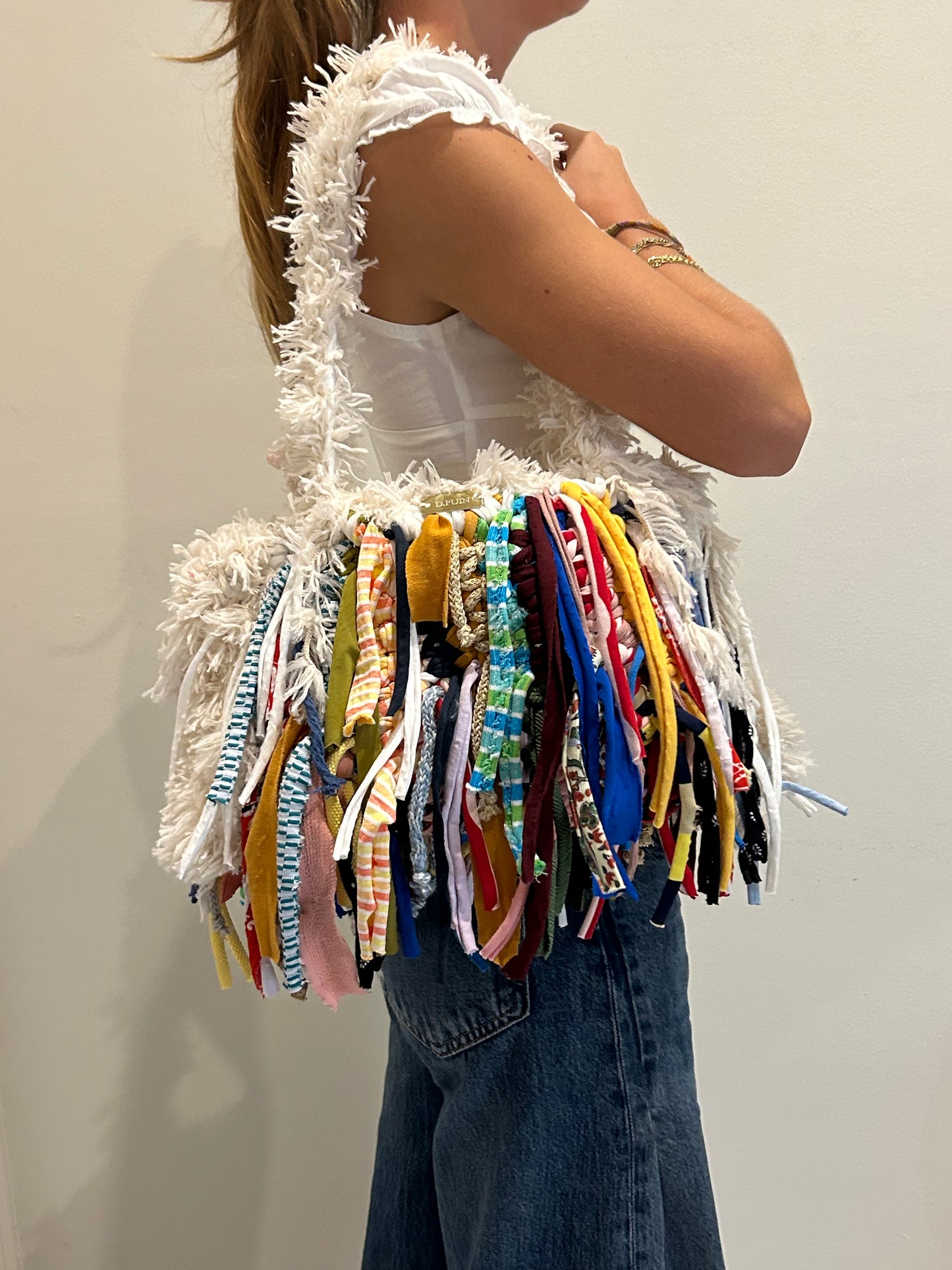 D.PUIN Handmade Crochet Bag – Coral Tassels
