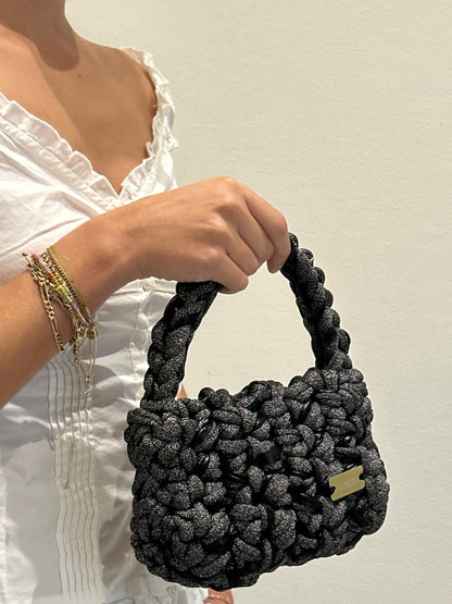 D.PUIN Handmade Crochet Bag – Midnight Coal