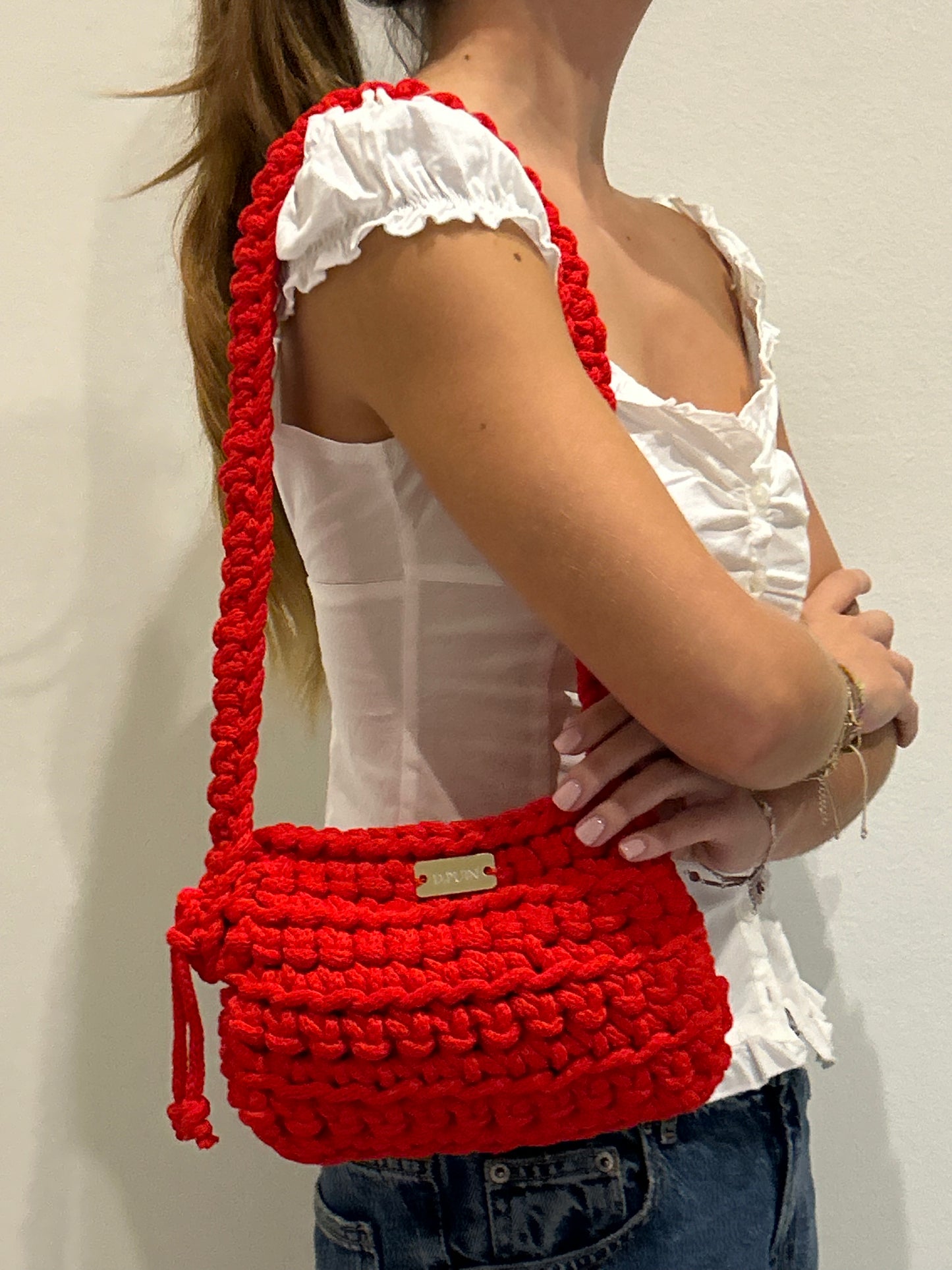 D.PUIN Handmade Crochet Bag – St. George's Red