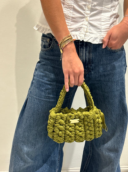 D.PUIN Handmade Crochet Bag – Olive Palm