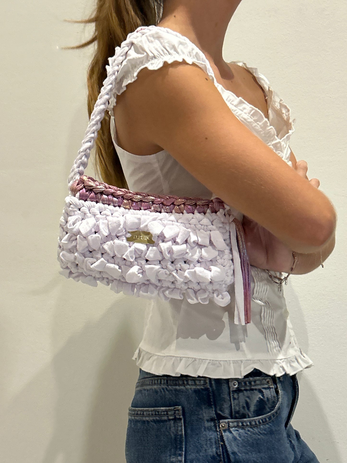 D.PUIN Handmade Crochet Bag – Frosted Rosé