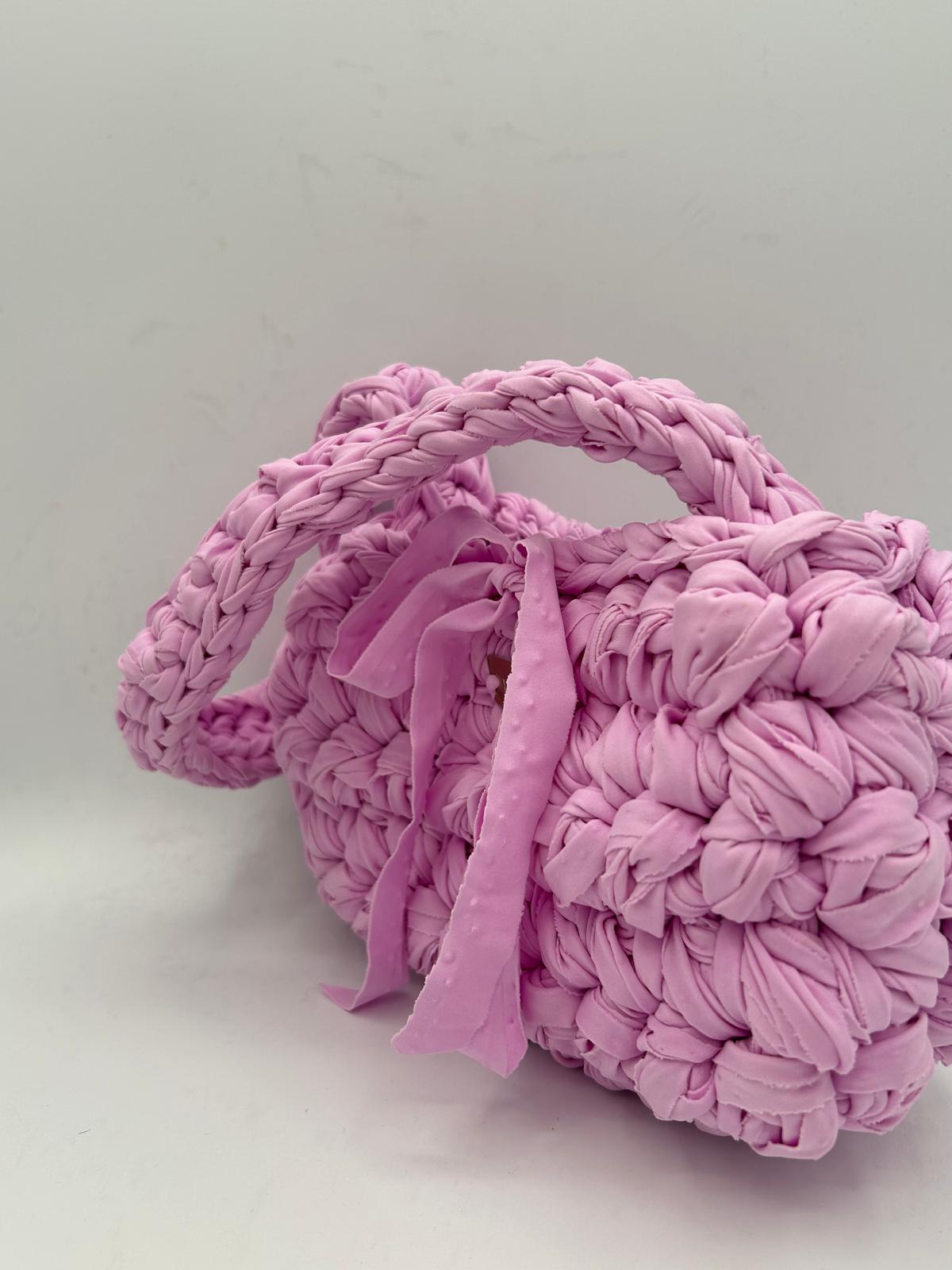 D.PUIN Handmade Crochet Bag – Pink Sands