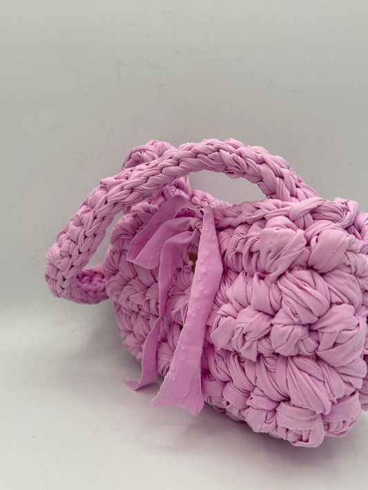 D.PUIN Handmade Crochet Bag – Pink Sands
